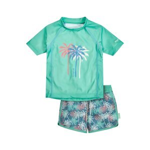 PLAYSHOES Ochrana proti UV žiareniu 'Palmen'  modrá / tyrkysová / svetločervená / biela