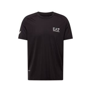 EA7 Emporio Armani Funkčné tričko  čierna / biela