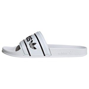 ADIDAS ORIGINALS Plážové / kúpacie topánky 'Adilette'  čierna / biela