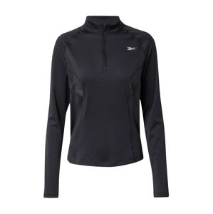 Reebok Funkčné tričko  čierna / biela