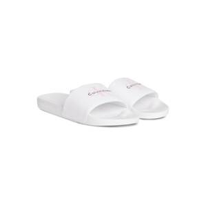 Calvin Klein Jeans Šľapky  ružová / čierna / biela