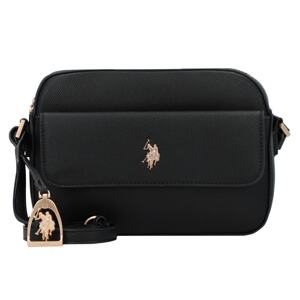 U.S. POLO ASSN. Taška cez rameno 'Jones'  zlatá / čierna