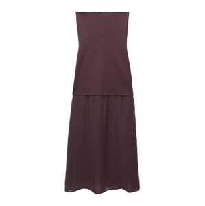 Pull&Bear Večerné šaty  burgundská