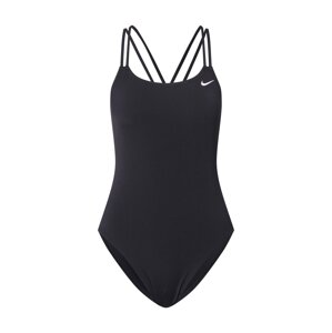 Nike Swim Športové jednodielne plavky  čierna / biela