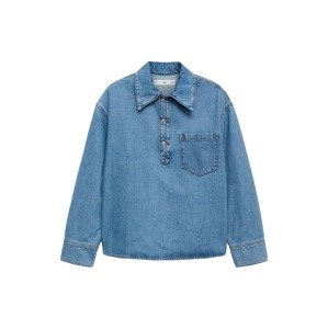 MANGO Blúzka 'DANILA'  modrá denim