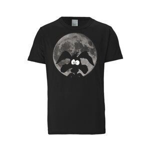 LOGOSHIRT Tričko 'Looney Tunes - Coyote Mond'  čierna