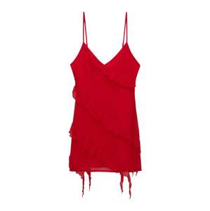 Pull&Bear Kokteilové šaty  červená