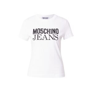 Moschino Jeans Tričko  čierna / biela