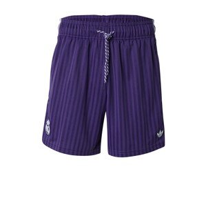 ADIDAS PERFORMANCE Športové nohavice  fialová / tmavofialová / biela