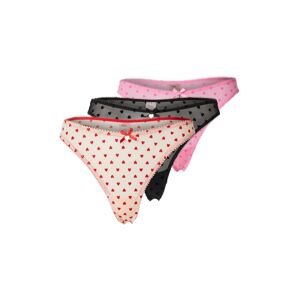 Boux Avenue Tangá 'CATIE'  svetloružová / červená / čierna / biela