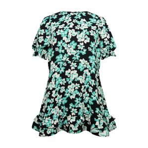 Dorothy Perkins Curve Letné šaty  tyrkysová / čierna / biela