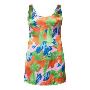 Nasty Gal Plus Letné šaty  kráľovská modrá / zelená / oranžová / ružová
