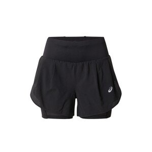 ASICS Športové nohavice 'ROAD'  striebornosivá / čierna