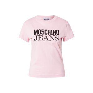 Moschino Jeans Tričko  rosé / čierna