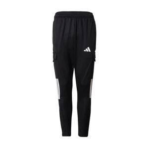ADIDAS SPORTSWEAR Športové nohavice 'Tiro'  čierna / biela