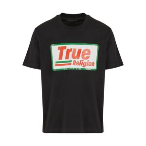 True Religion Tričko 'High Density'  zelená / oranžová / čierna / biela