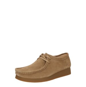 CLARKS Šnurovacie topánky 'Wallabee EVO'  svetlohnedá