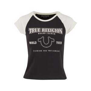 True Religion Tričko  čierna / biela