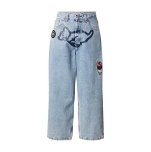 Billionaire Boys Club Džínsy  námornícka modrá / modrá denim / čokoládová / púdrová