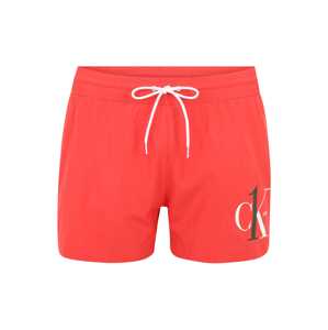 Calvin Klein Big & Tall Plavecké šortky  koralová / čierna / biela