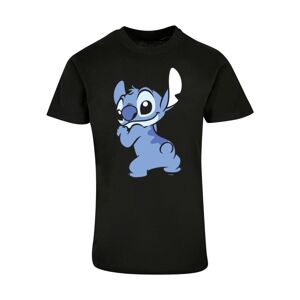 ABSOLUTE CULT Tričko 'Lilo And Stitch'  svetlomodrá / čierna / biela