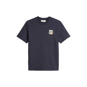 Marc O'Polo DENIM Tričko  tmavomodrá / pastelovo oranžová / biela