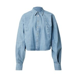G-STAR Blúzka 'Macro'  modrá denim