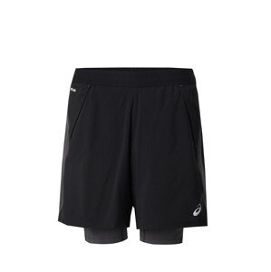 ASICS Športové nohavice 'ROAD'  striebornosivá / čierna