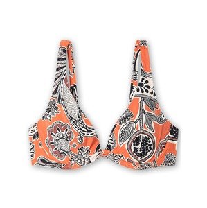 Gisela Bikinový top  oranžová / čierna