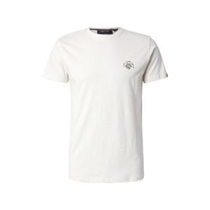 INDICODE JEANS Tričko 'Botanic'  svetlobéžová / olivová