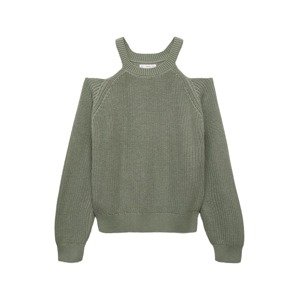 MANGO TEEN Sveter  kaki