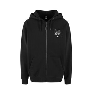 ZOO YORK Tepláková bunda  čierna / biela