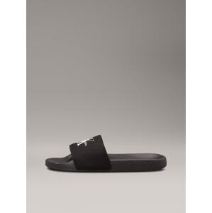Calvin Klein Jeans Šľapky  čierna / biela