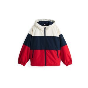 TOMMY HILFIGER Prechodná bunda  námornícka modrá / červená / biela