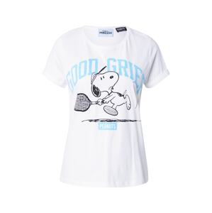 Frogbox Tričko 'Snoopy Good Grief'  neónovo modrá / čierna / biela