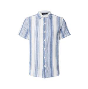 INDICODE JEANS Košeľa 'Rafko'  modrá / biela