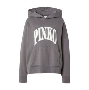 PINKO Mikina  tmavosivá / biela