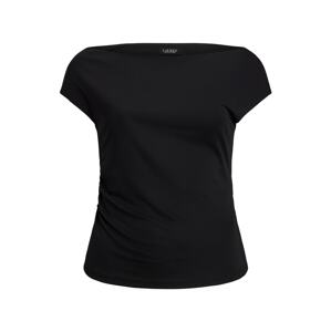 Lauren Ralph Lauren Plus Tričko 'MATTE'  čierna