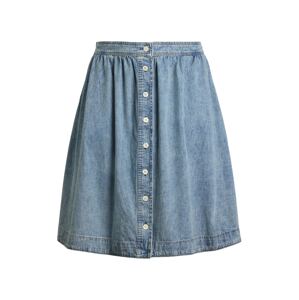 Lauren Ralph Lauren Plus Sukňa  modrá denim