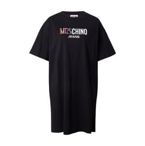 Moschino Jeans Šaty  svetlomodrá / svetločervená / čierna / biela