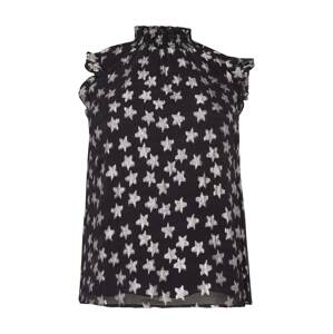 Dorothy Perkins Curve Blúzka  čierna / strieborná