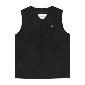 Calvin Klein Jeans Vesta  čierna / biela