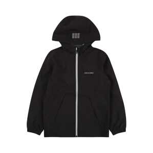 Jack & Jones Junior Prechodná bunda 'JJNEWDRY RAIN'  sivá / čierna