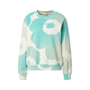 Marimekko Mikina 'LEIOT UNIKKO'  tyrkysová / pastelovo zelená / biela