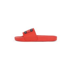 Tommy Jeans Plážové / kúpacie topánky 'ESS'  námornícka modrá / červená / biela
