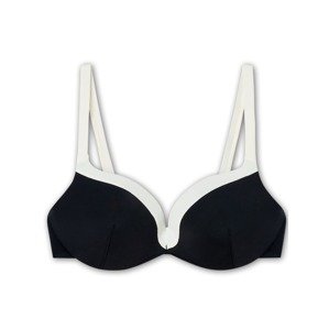Gisela Bikinový top  čierna / biela