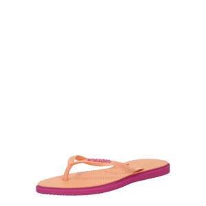 HAVAIANAS Žabky  marhuľová / tmavoružová