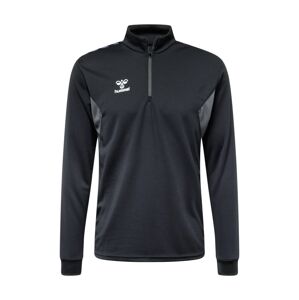 Hummel Športová mikina 'AUTHENTIC'  sivá / čierna / biela