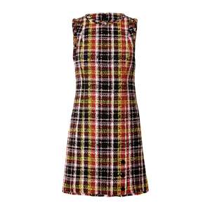 Kate Spade Šaty 'Art Plaid Tweed Dress'  žltá / červená / čierna / biela