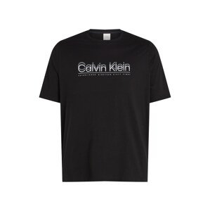 Calvin Klein Big & Tall Tričko  kamenná / čierna / biela